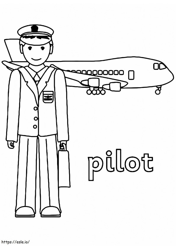 Pilot 9 coloring page