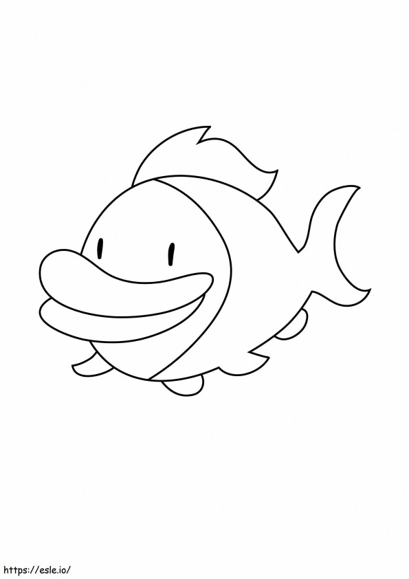 Thick Lipped Fish coloring page