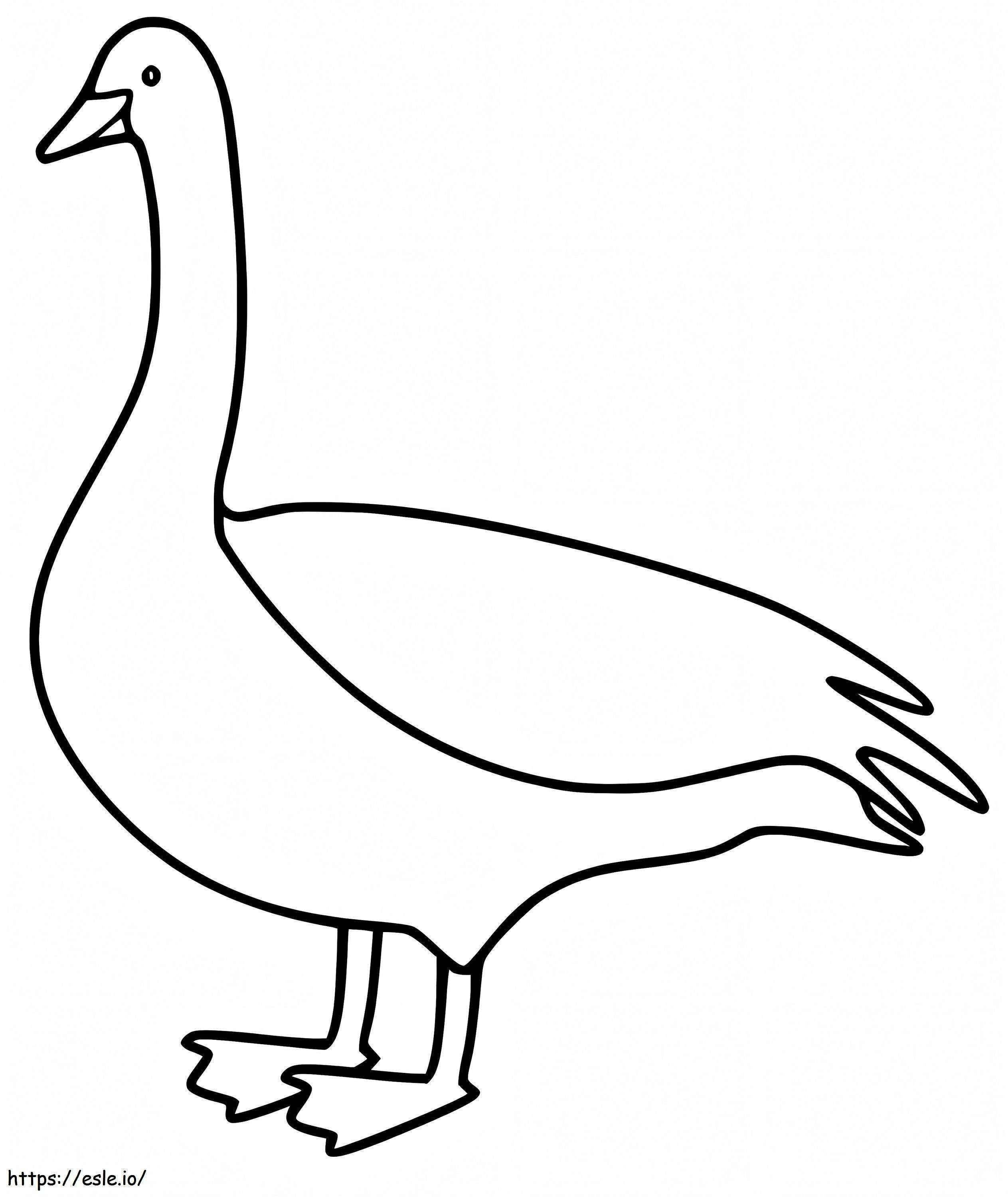 Goose 9 coloring page