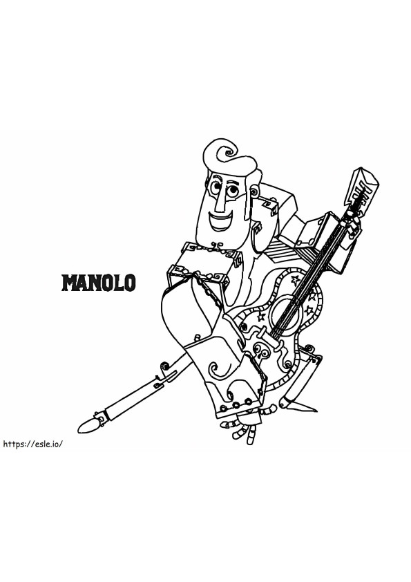 Manolo From The Book Of Life coloring page
