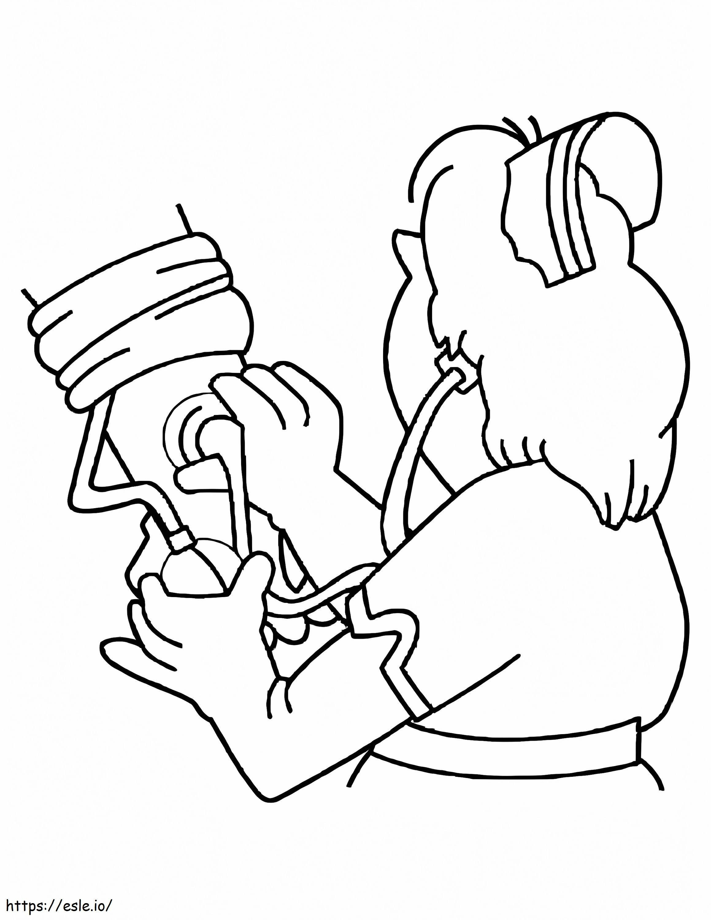 Nurse Is Working coloring page