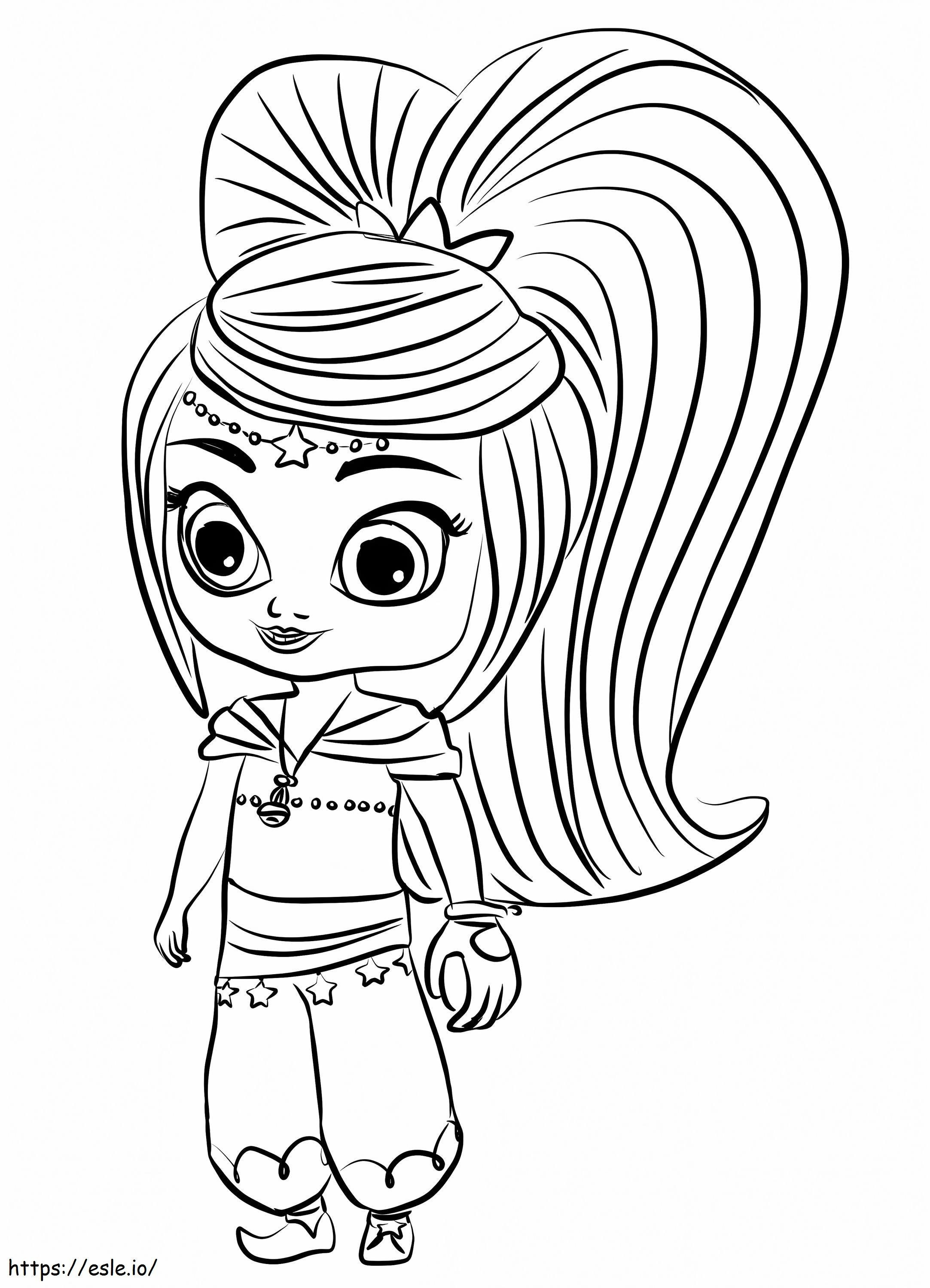 Princess Leah 1 coloring page