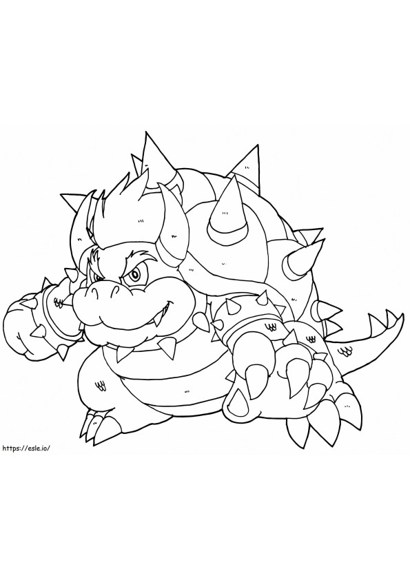 Bowser 3 coloring page