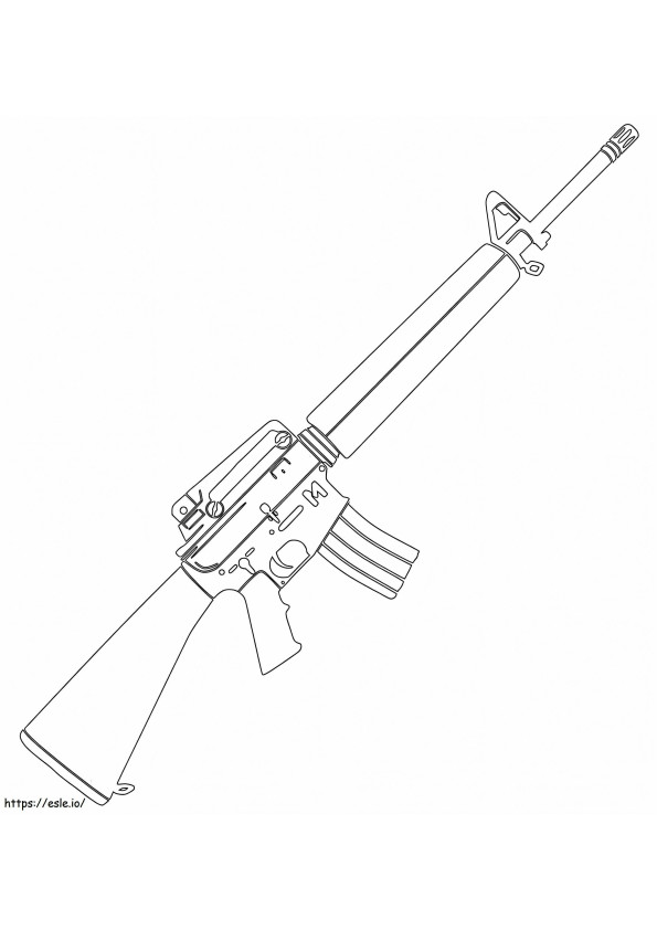 M16 coloring page