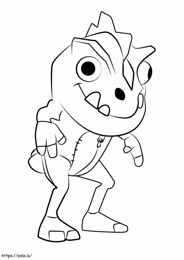 Dino From Subway Surfers coloring page