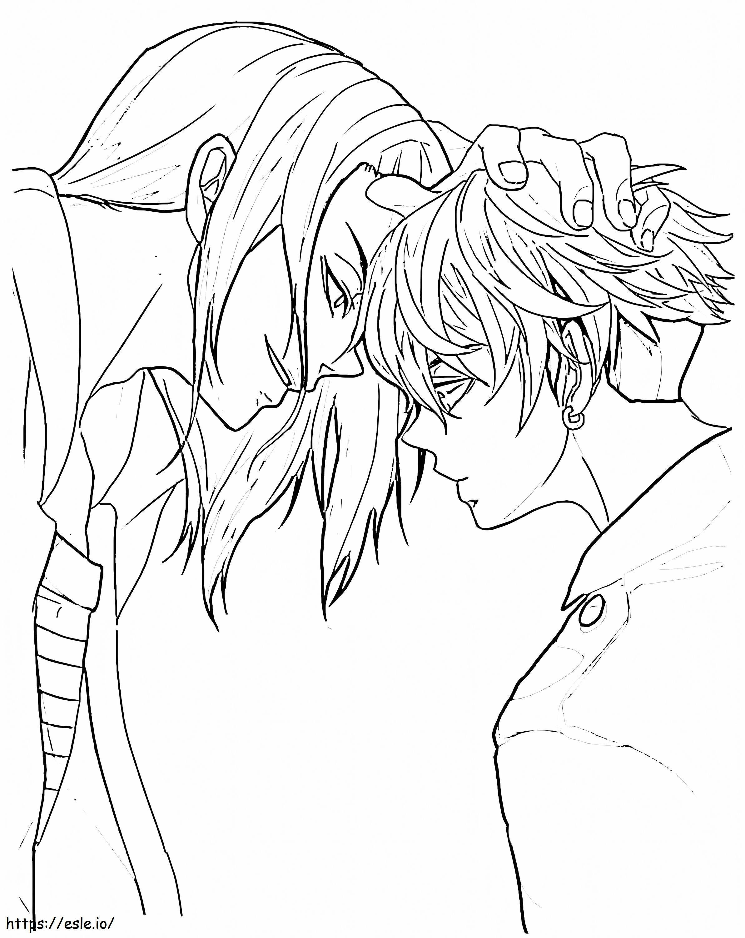 Keisuke Baji And Chifuyu Matsuno 1 coloring page