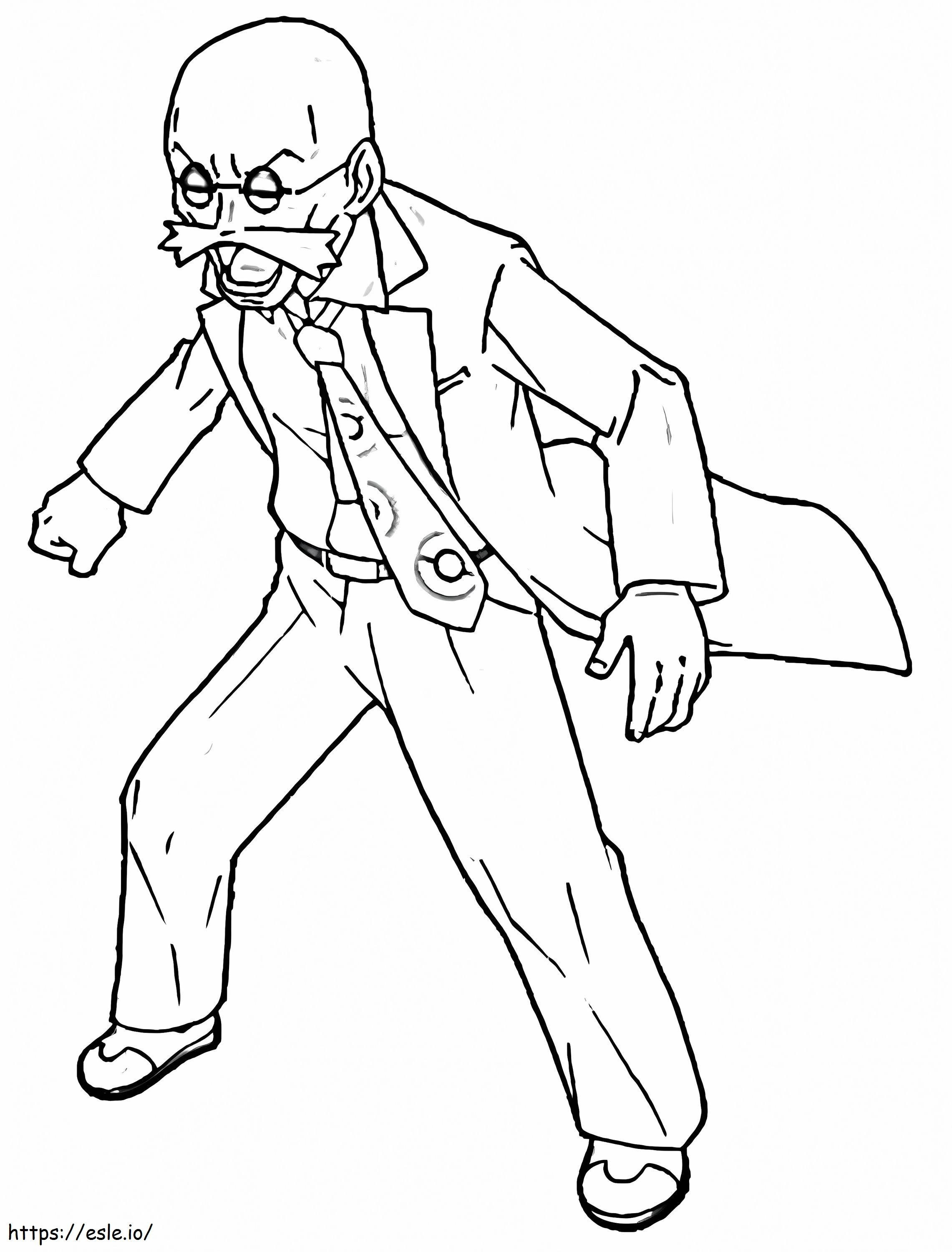Blaine Pokemon Gym Leader coloring page