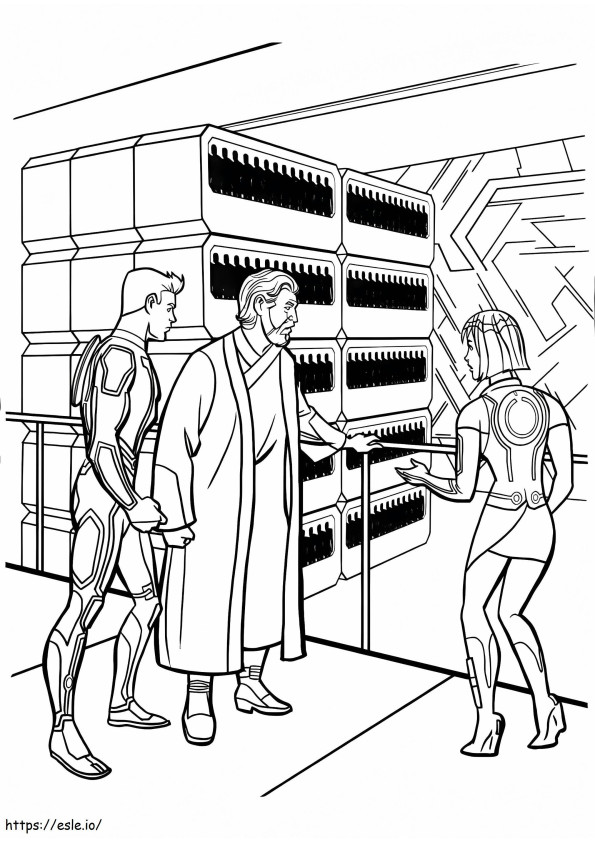 Tron 7 coloring page