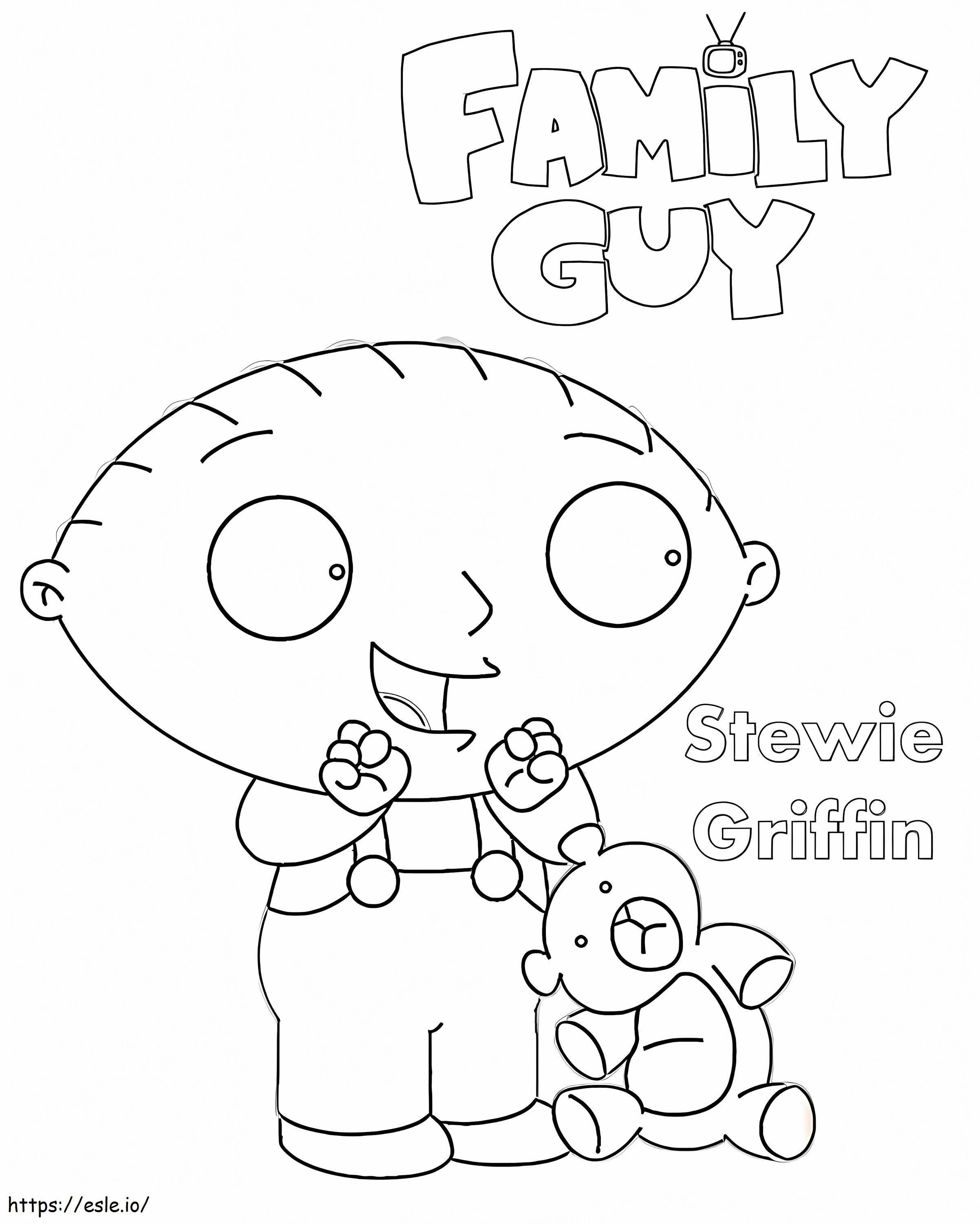 Padre de familia Stewie Griffin para colorear