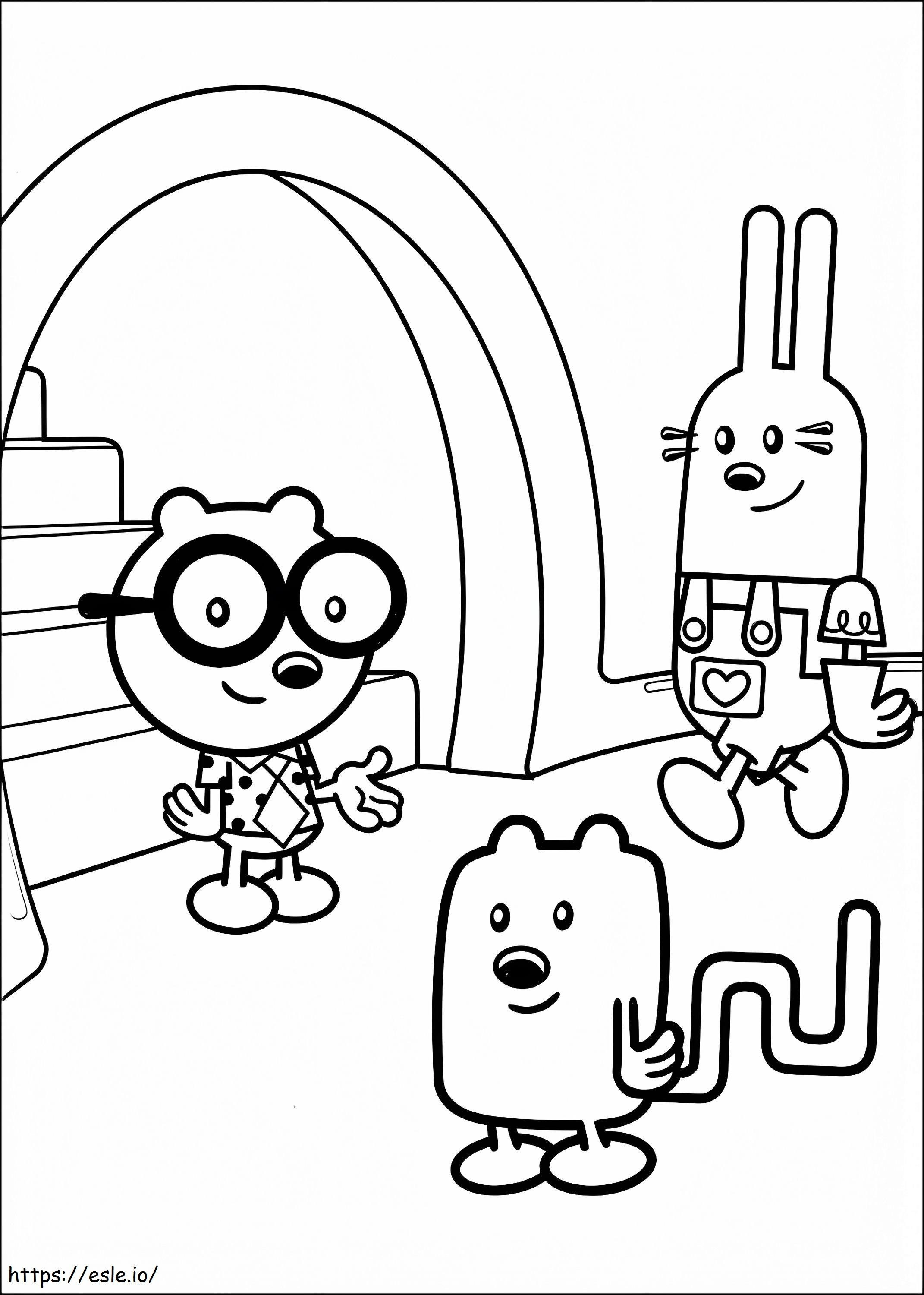 Wubbzy e amigos para colorir