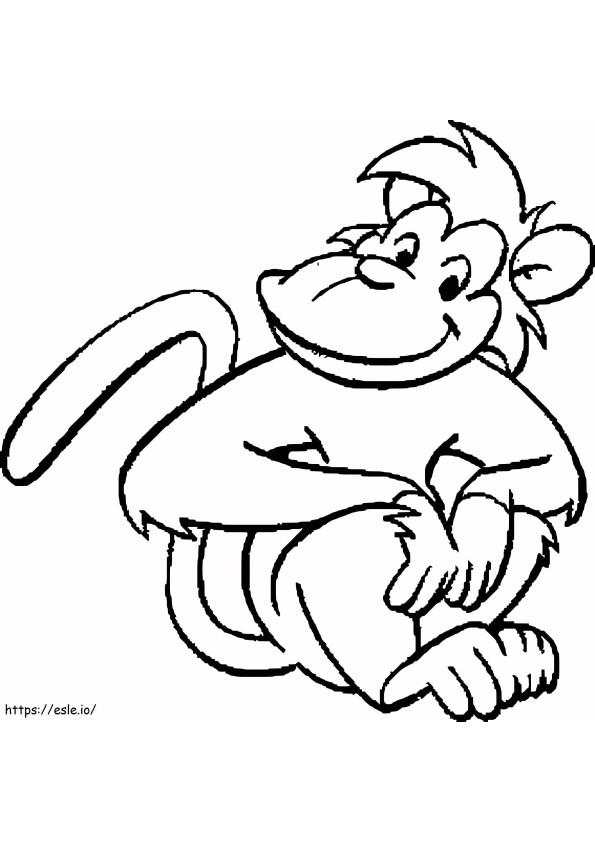 Singe assis