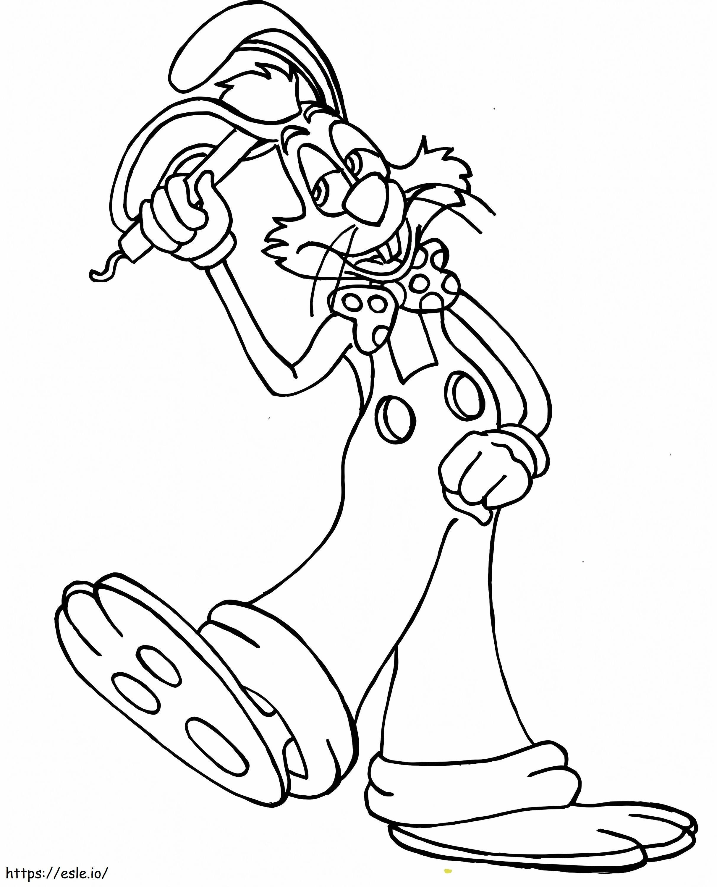 Coloriage Roger Rabbit gratuit à imprimer dessin