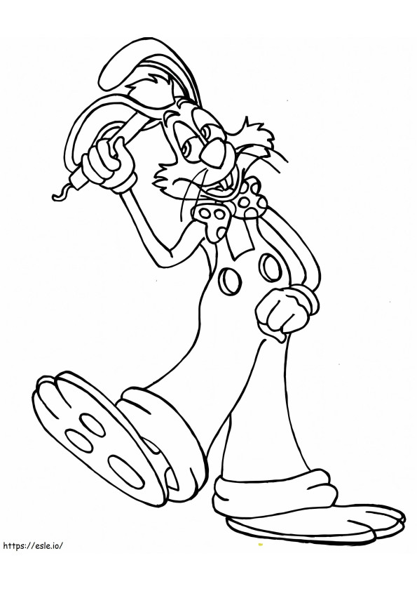 Coloriage Roger Rabbit gratuit à imprimer dessin