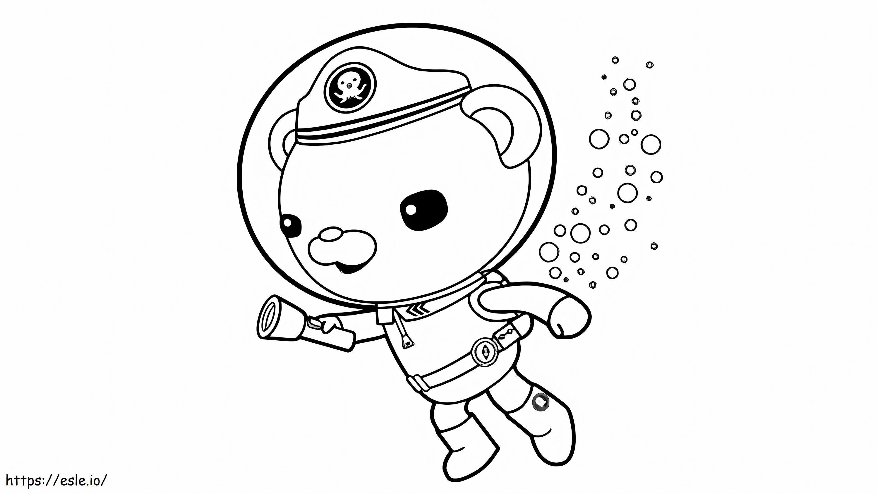 Image Of Captain Barnacles From Headquarters coloring page