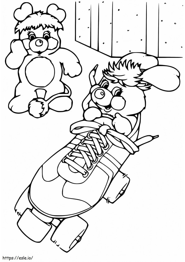 Adorable Puzzle Popple coloring page