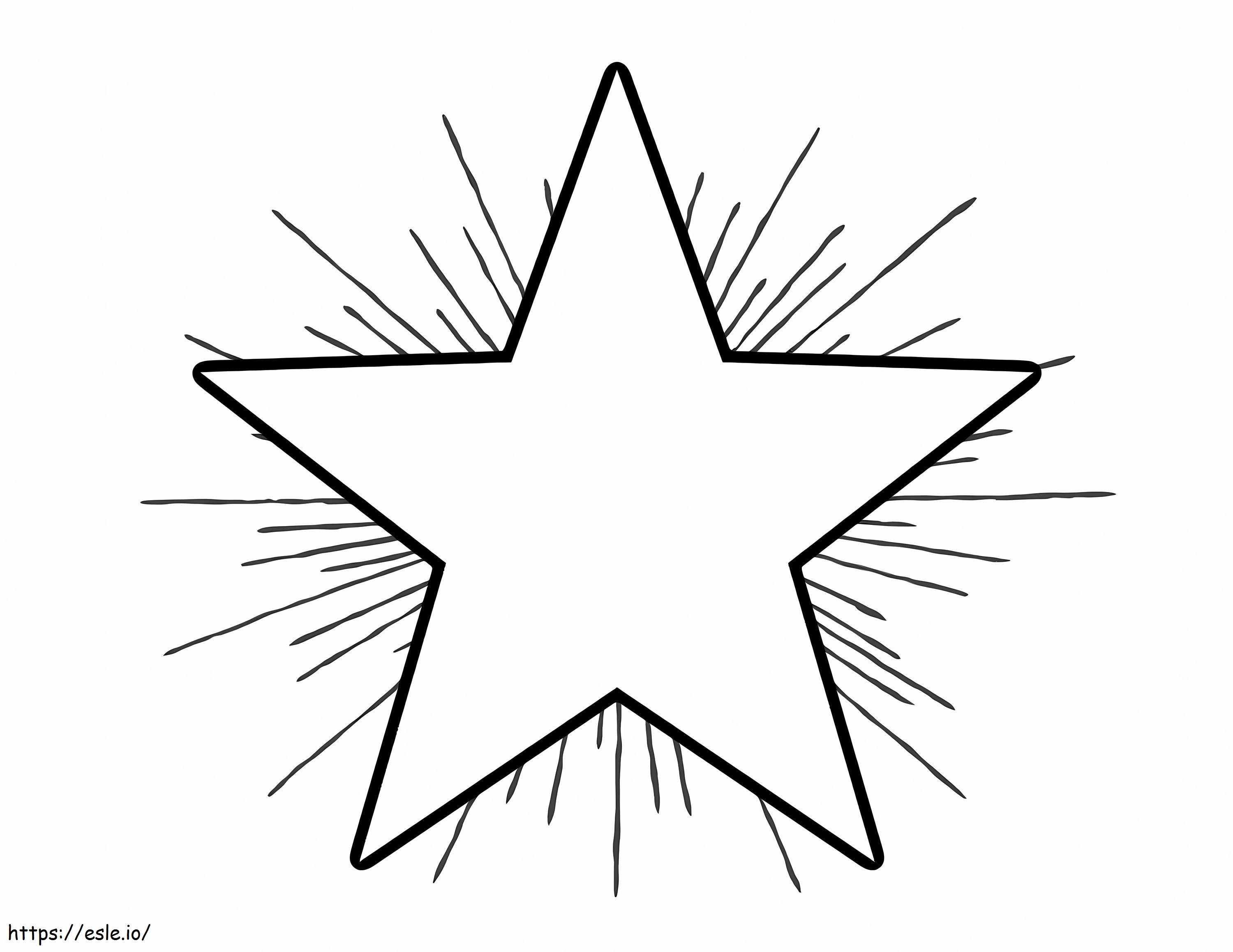Coloriage Grande étoile à imprimer dessin