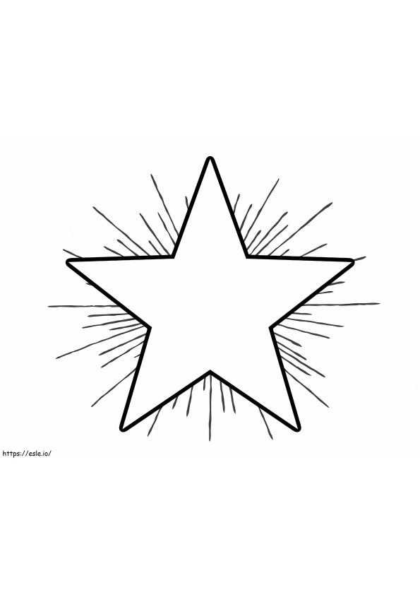 Coloriage Grande étoile à imprimer dessin