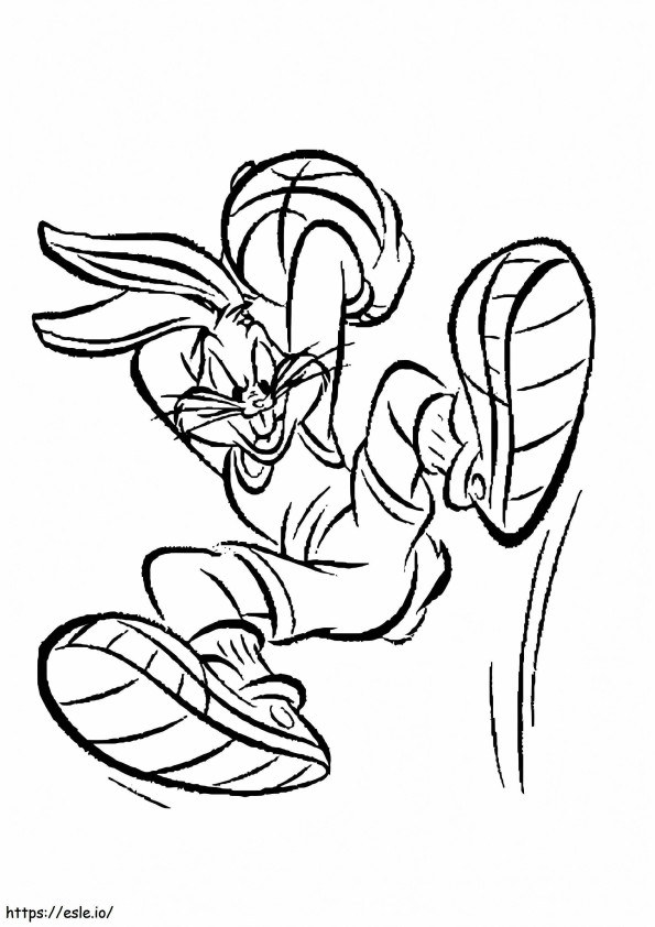 Desen Funny Bugs Bunny de colorat