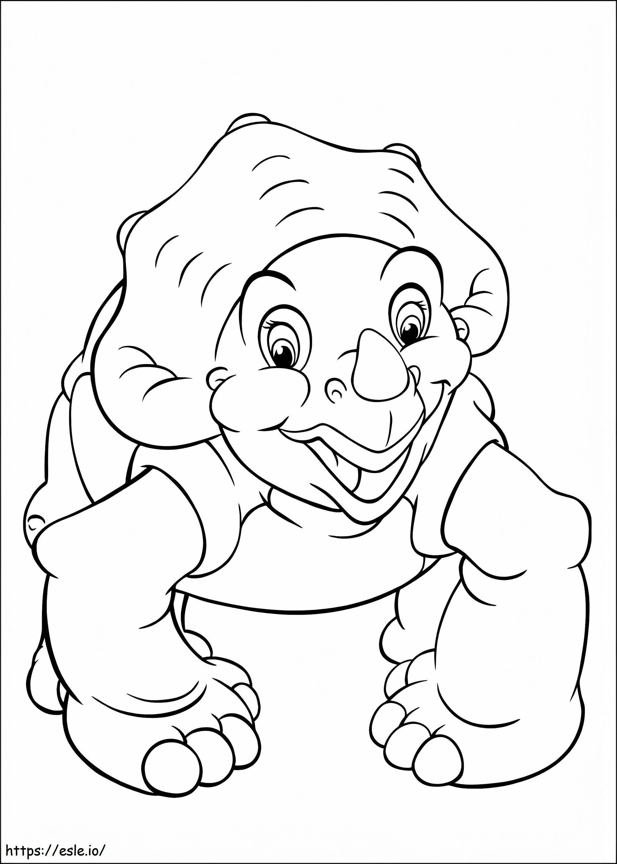 Cera From Land Before Time coloring page