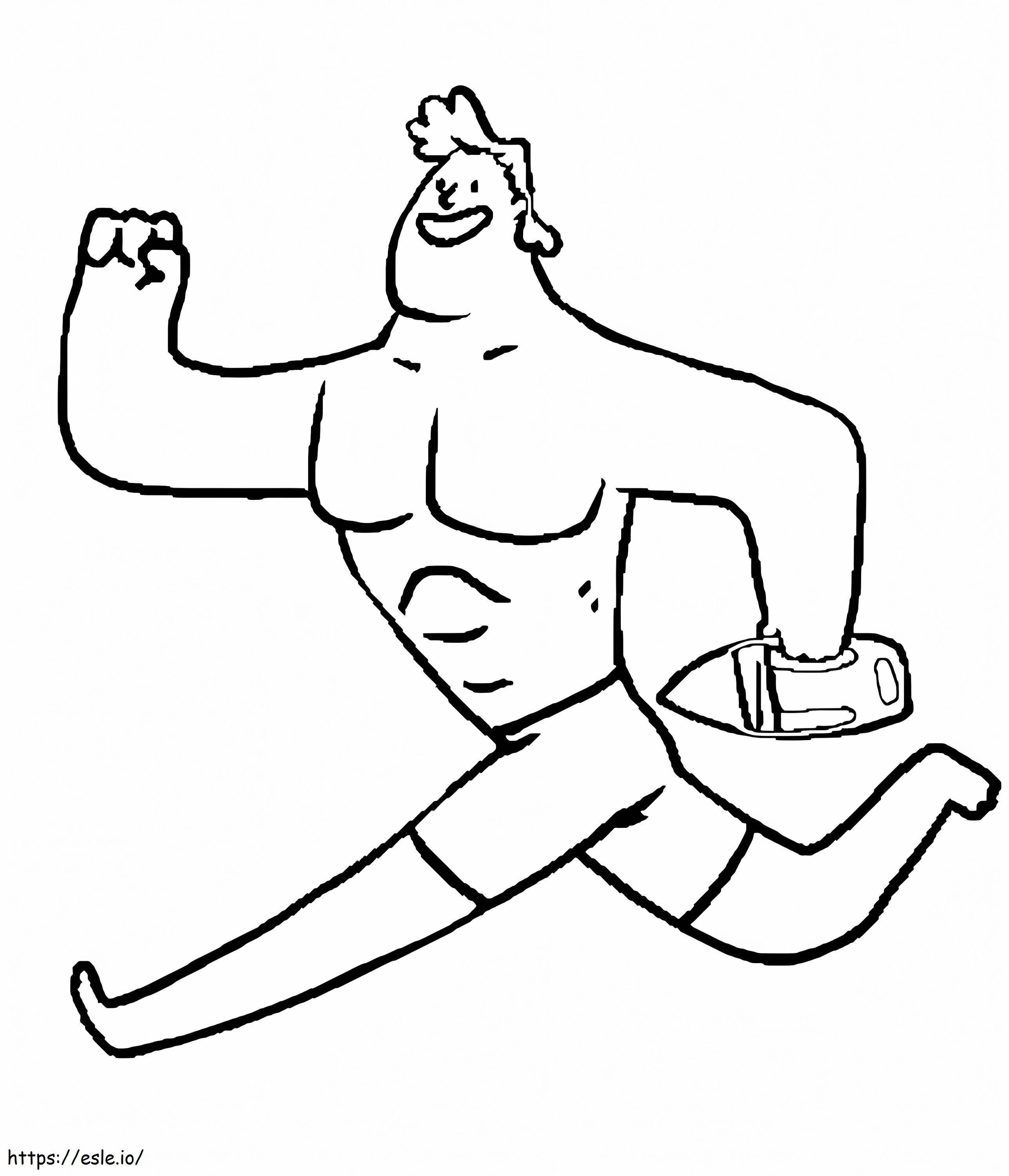 Lifeguard Running coloring page