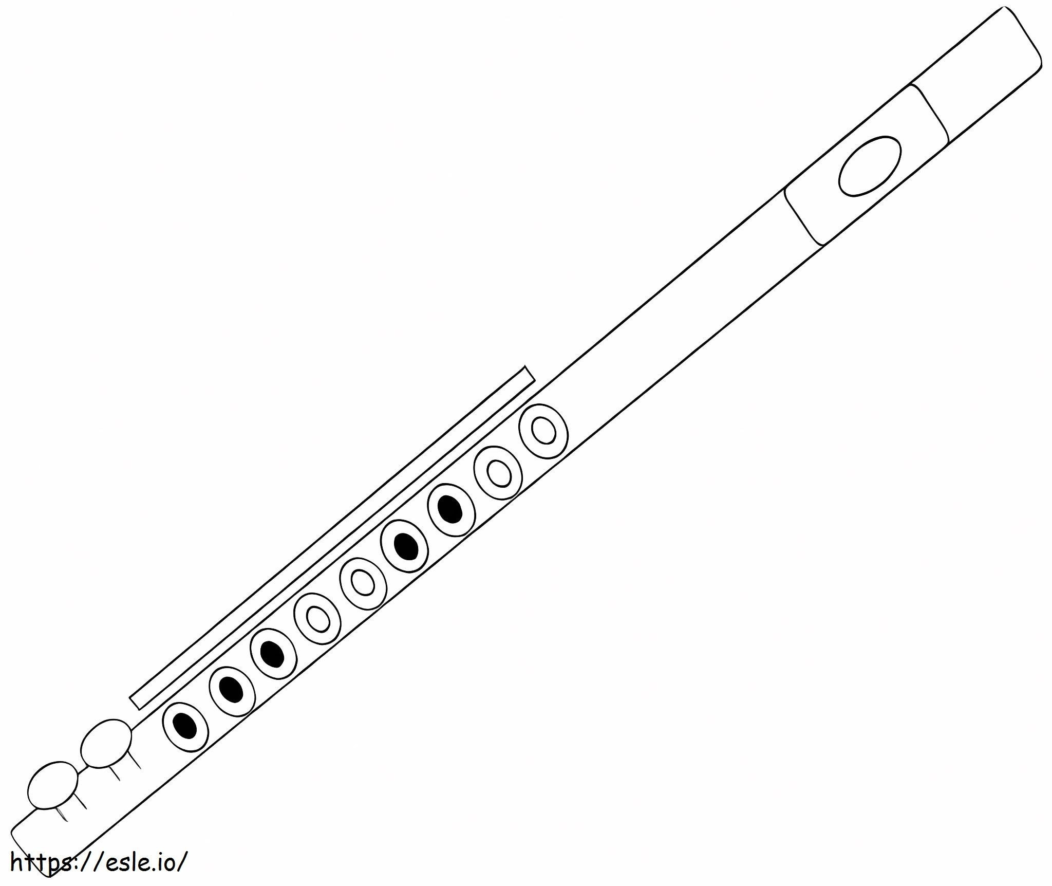 Good Flute coloring page
