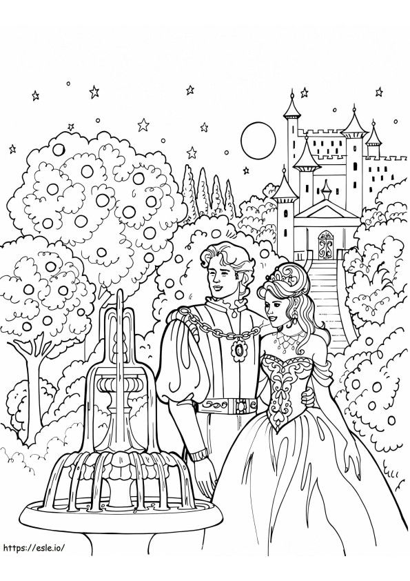 Happy Princess Leonora coloring page