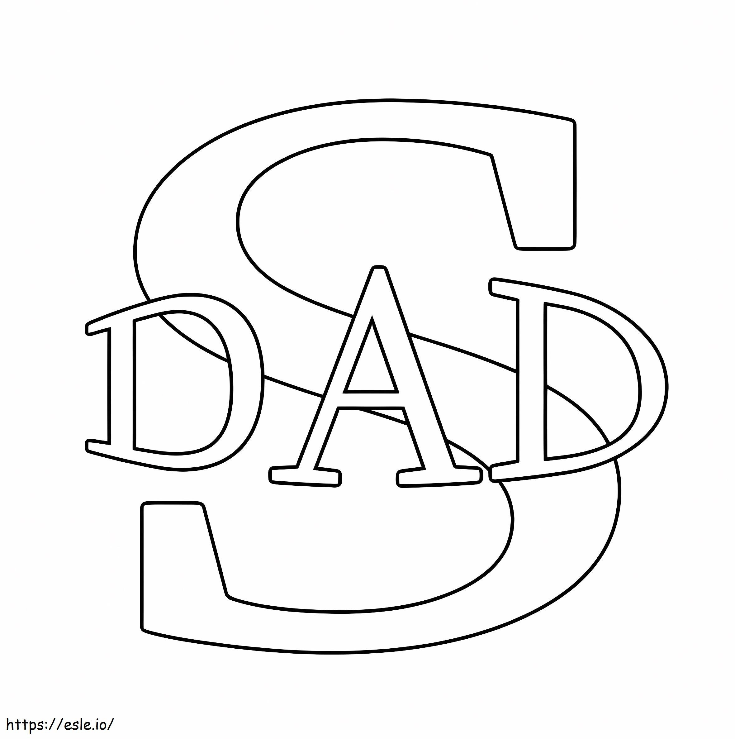 Super Dad Happy Fathers Day coloring page
