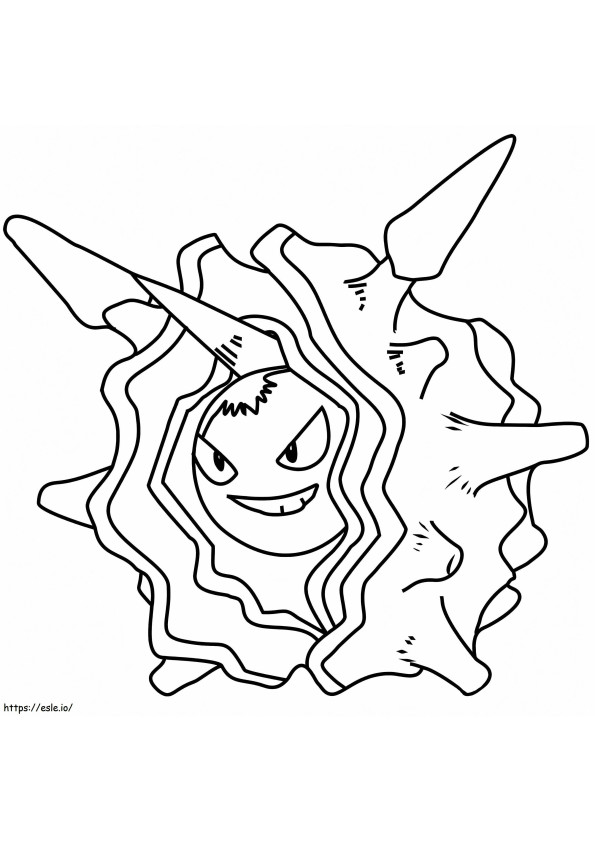 Cloyster Gen 1 Pokemon coloring page