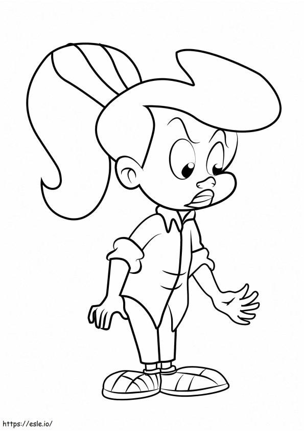 Mary Melody From Tiny Toon Adventures coloring page
