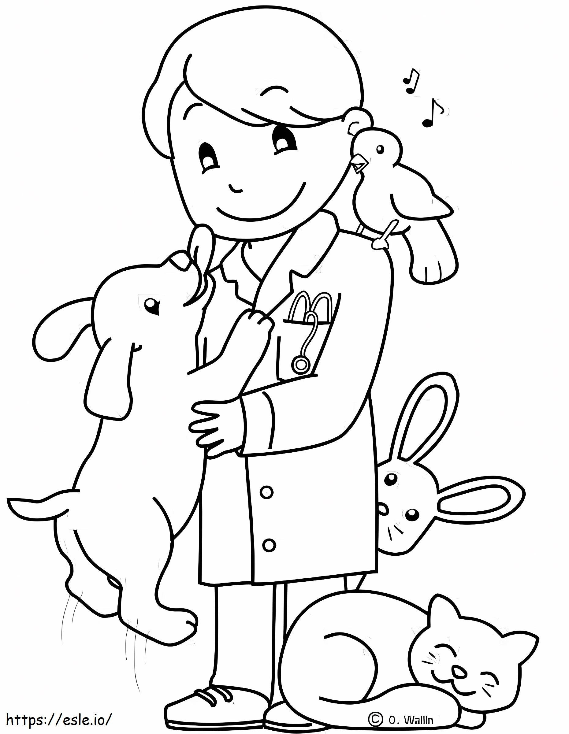 Vet Printable coloring page