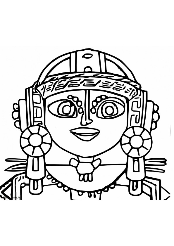 Maya de Maya e os três para colorir