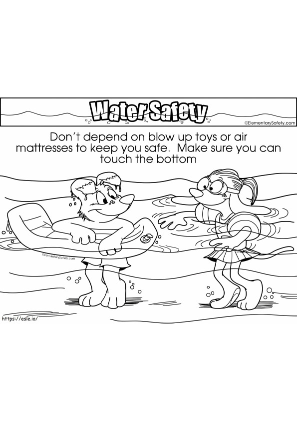 Blow Up Toy Safety coloring page