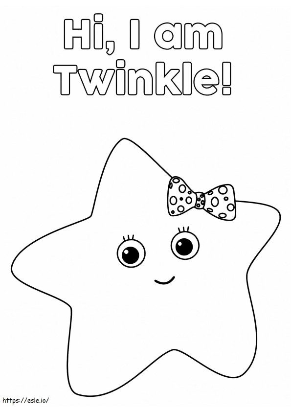 Twinkle Little Baby Bum coloring page