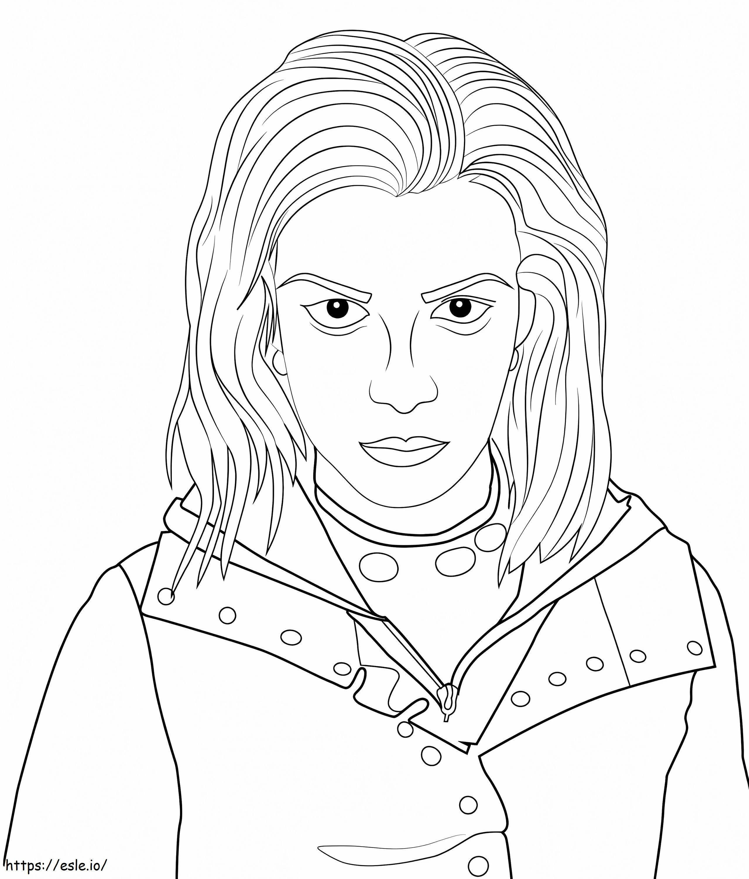 Nymphadora Tonks From Harry Potter coloring page