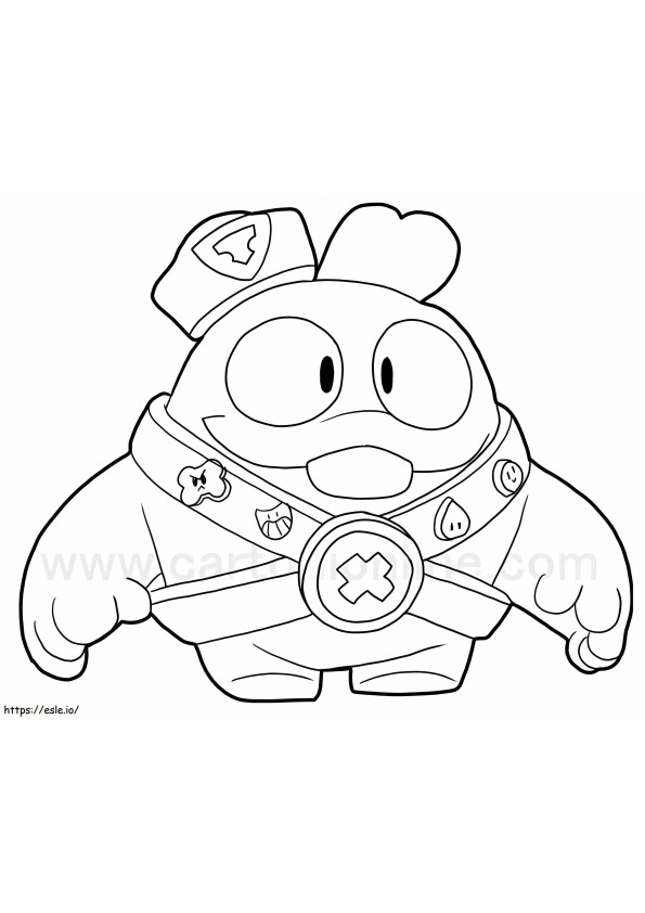 Squeak Brawl Stars Printable Coloring Page coloring page