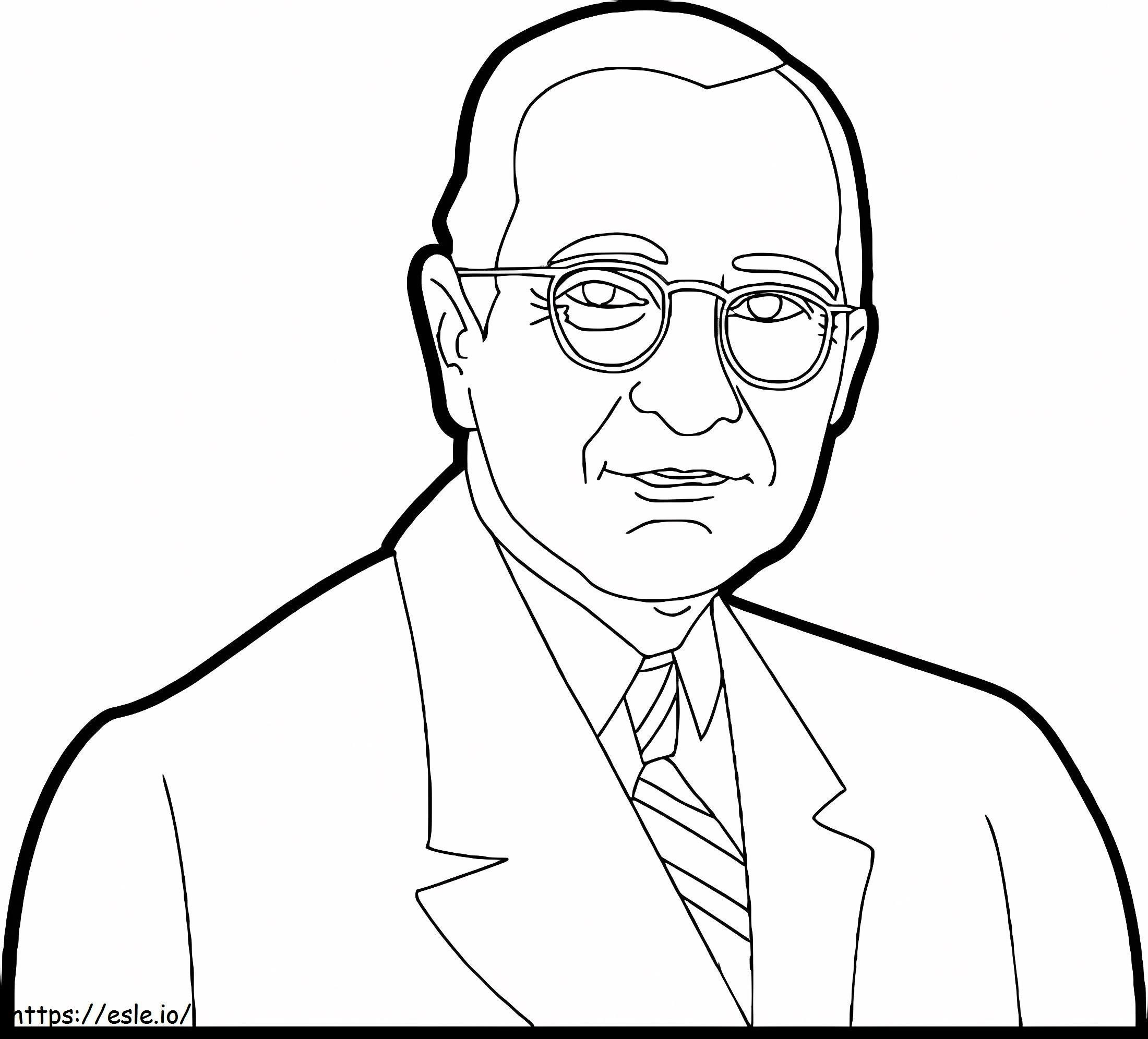 Drucken Präsident Harry S. Truman ausmalbilder