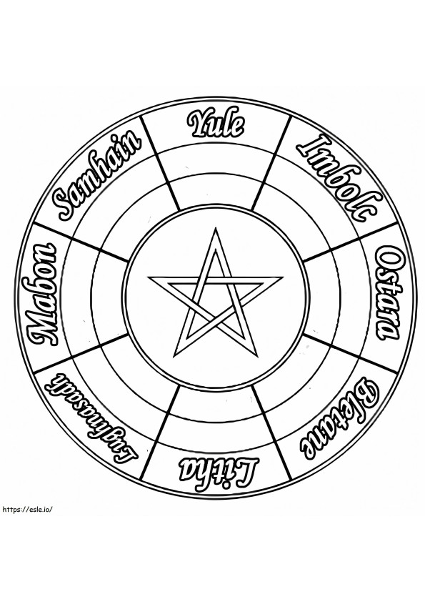 Wiccan Printable coloring page