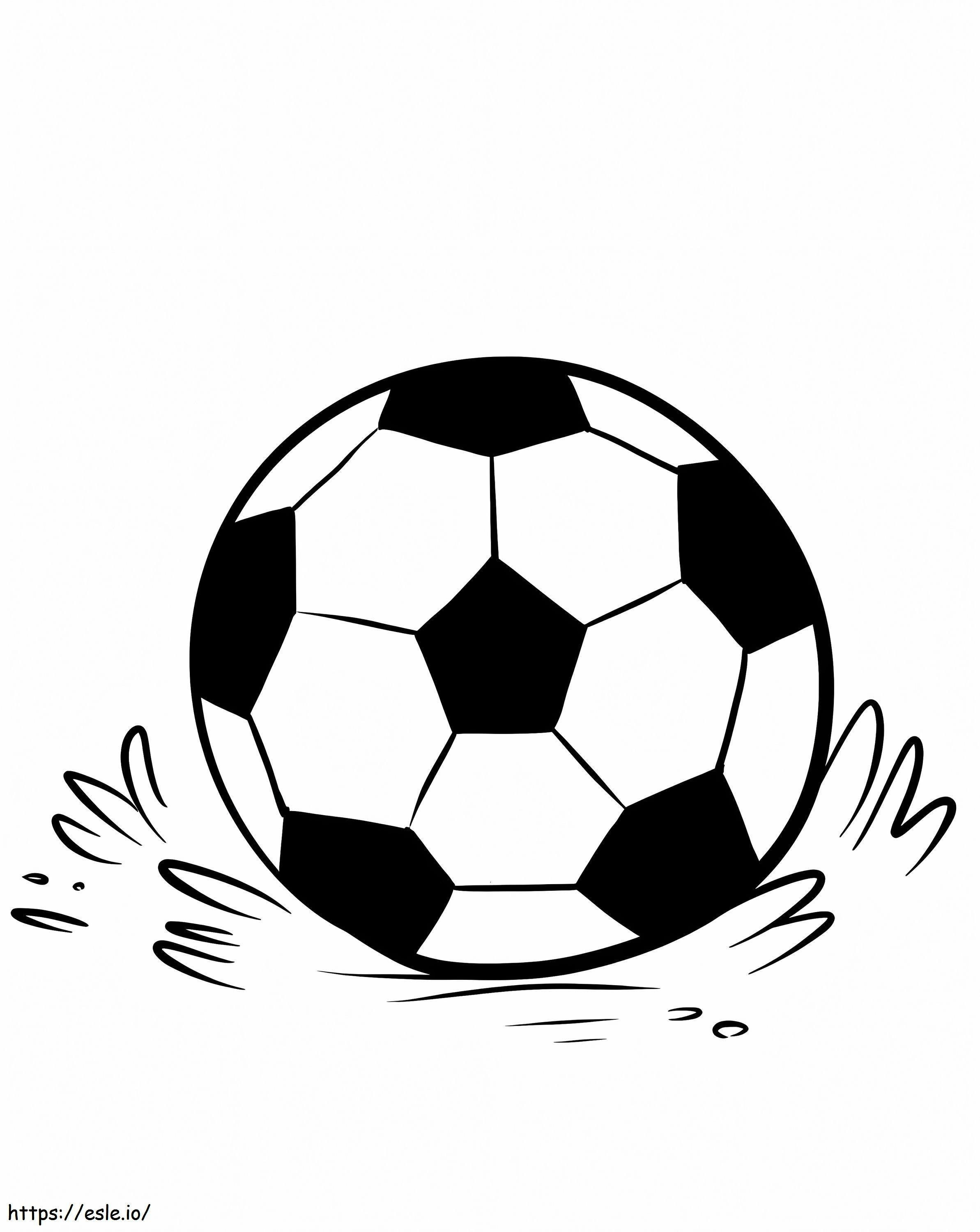Coloriage Ballon de football à imprimer dessin
