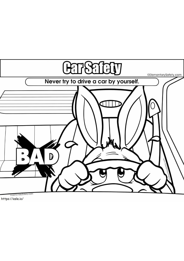 Dont Try Driving coloring page