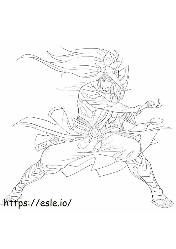 Yasuo Smiling coloring page