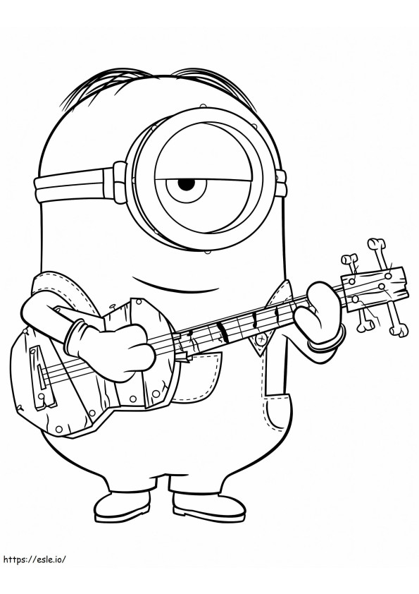 1531709456 Stuart Playing Guitar A4 coloring page