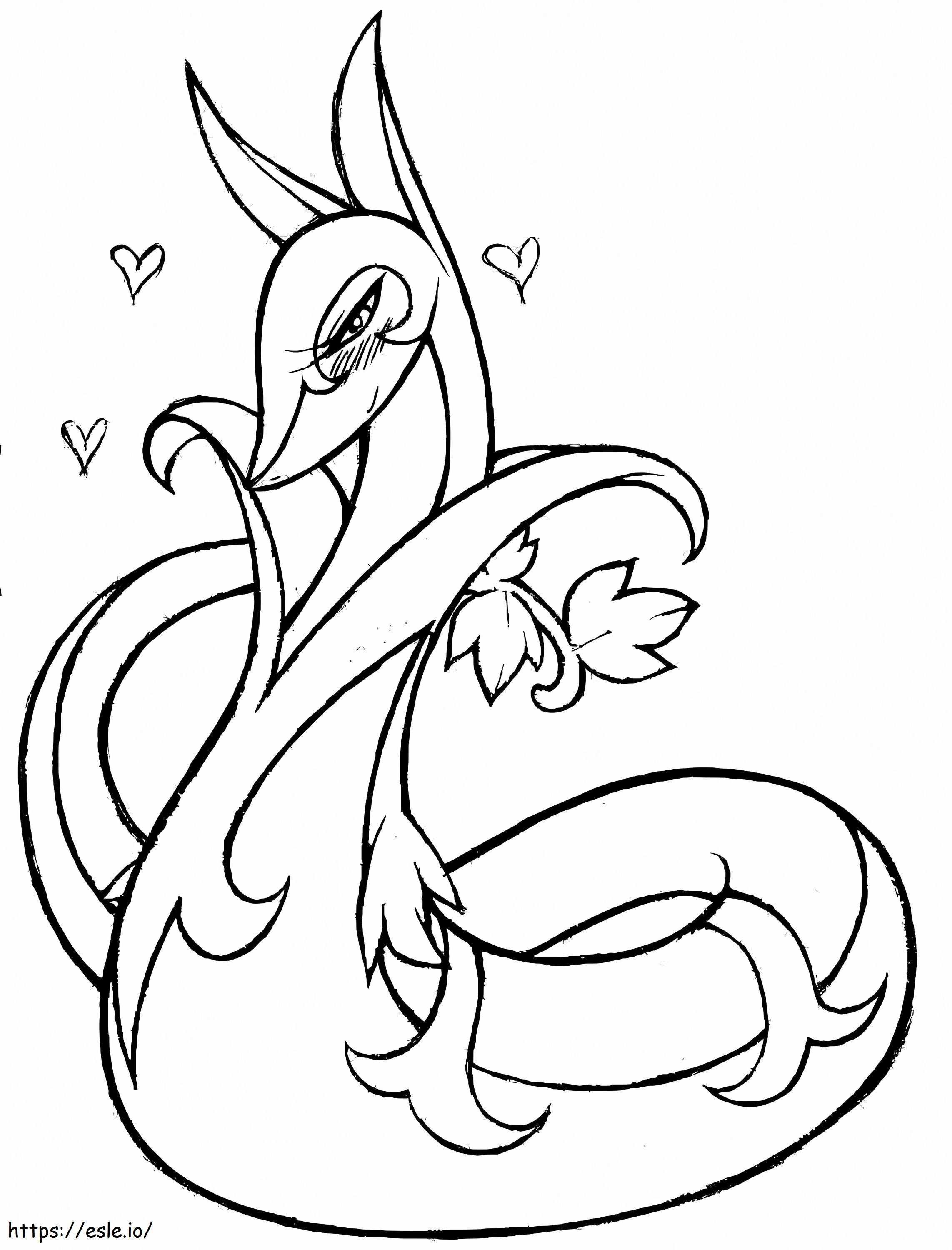 Lovely Serperior coloring page