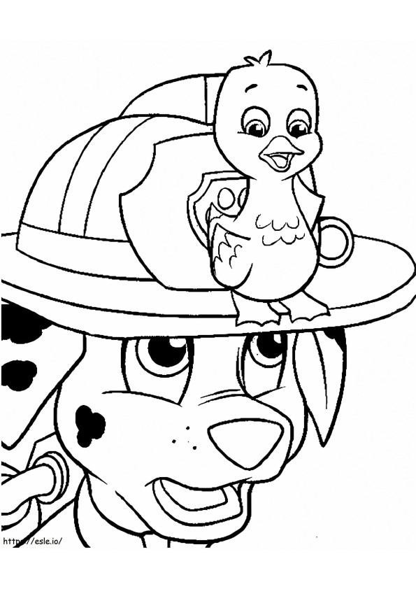 Marshall And Fuzzy coloring page