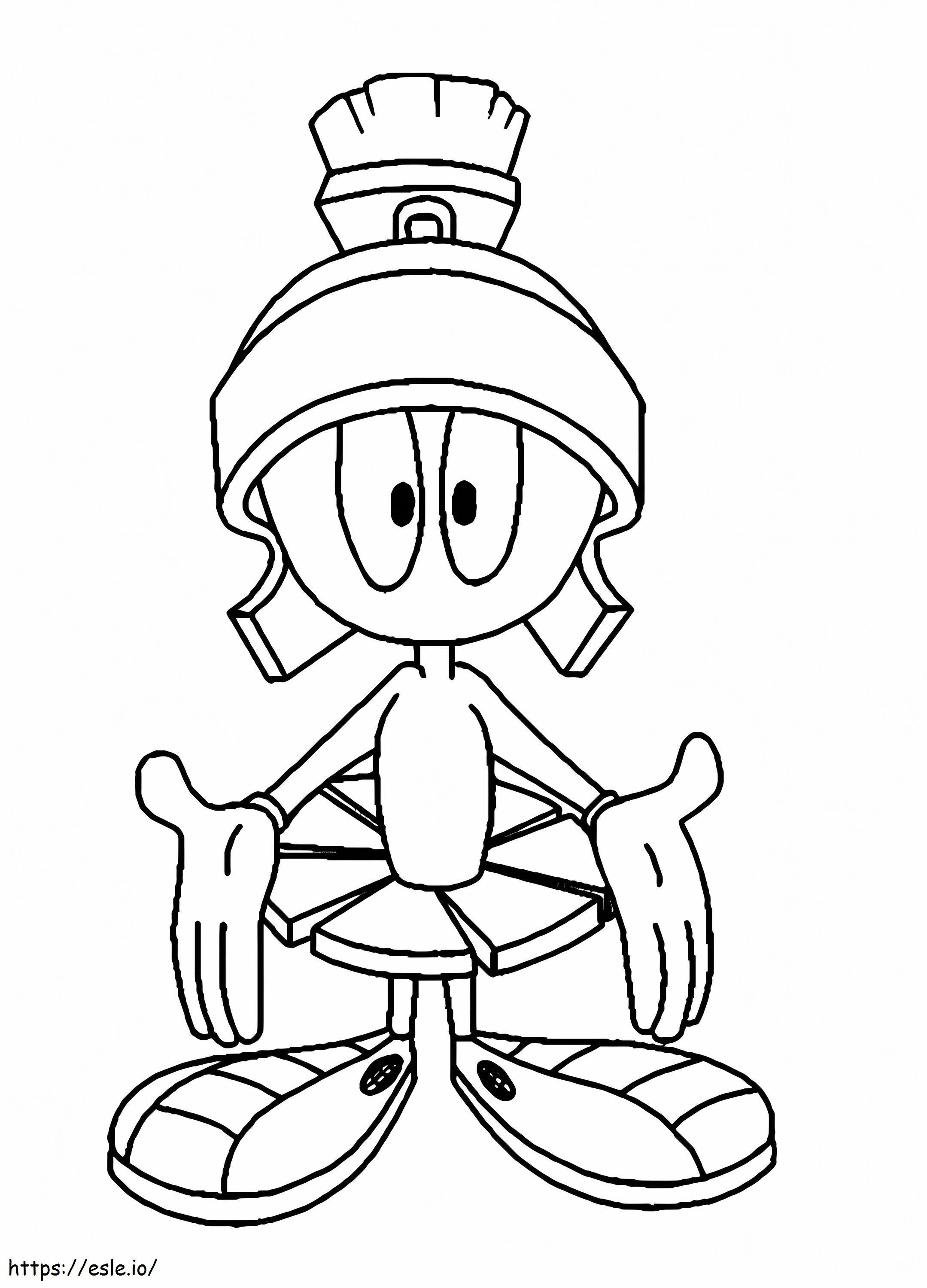 Looney Tunes Marvin The Martian coloring page