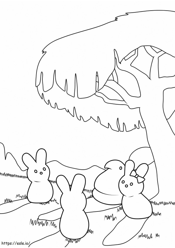 Marshmallow Peeps 8 coloring page