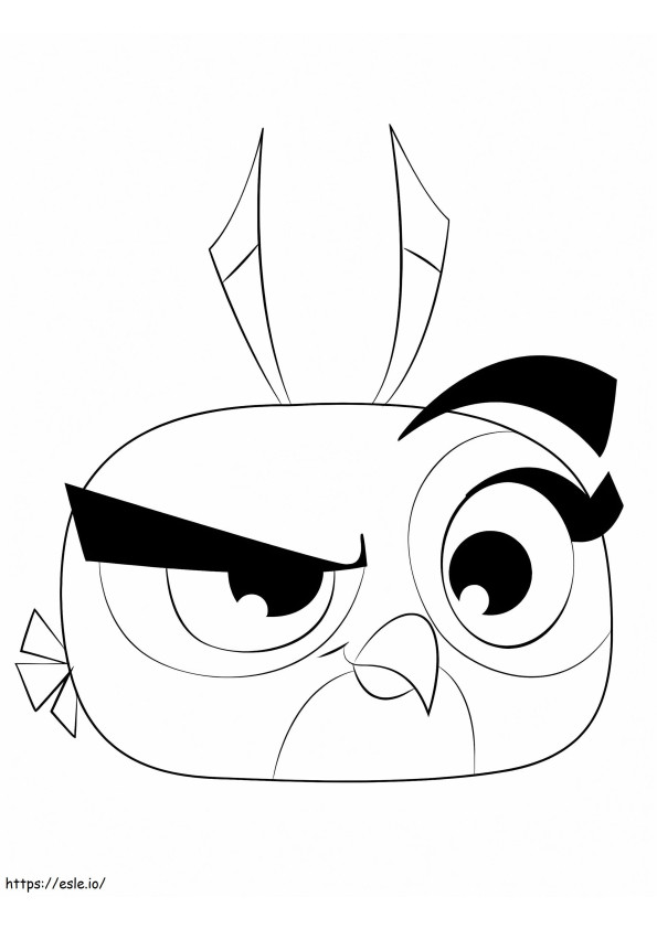 Coloriage Dalia et Angry Birds à imprimer dessin