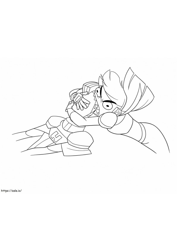 Funny Glitch Techs coloring page