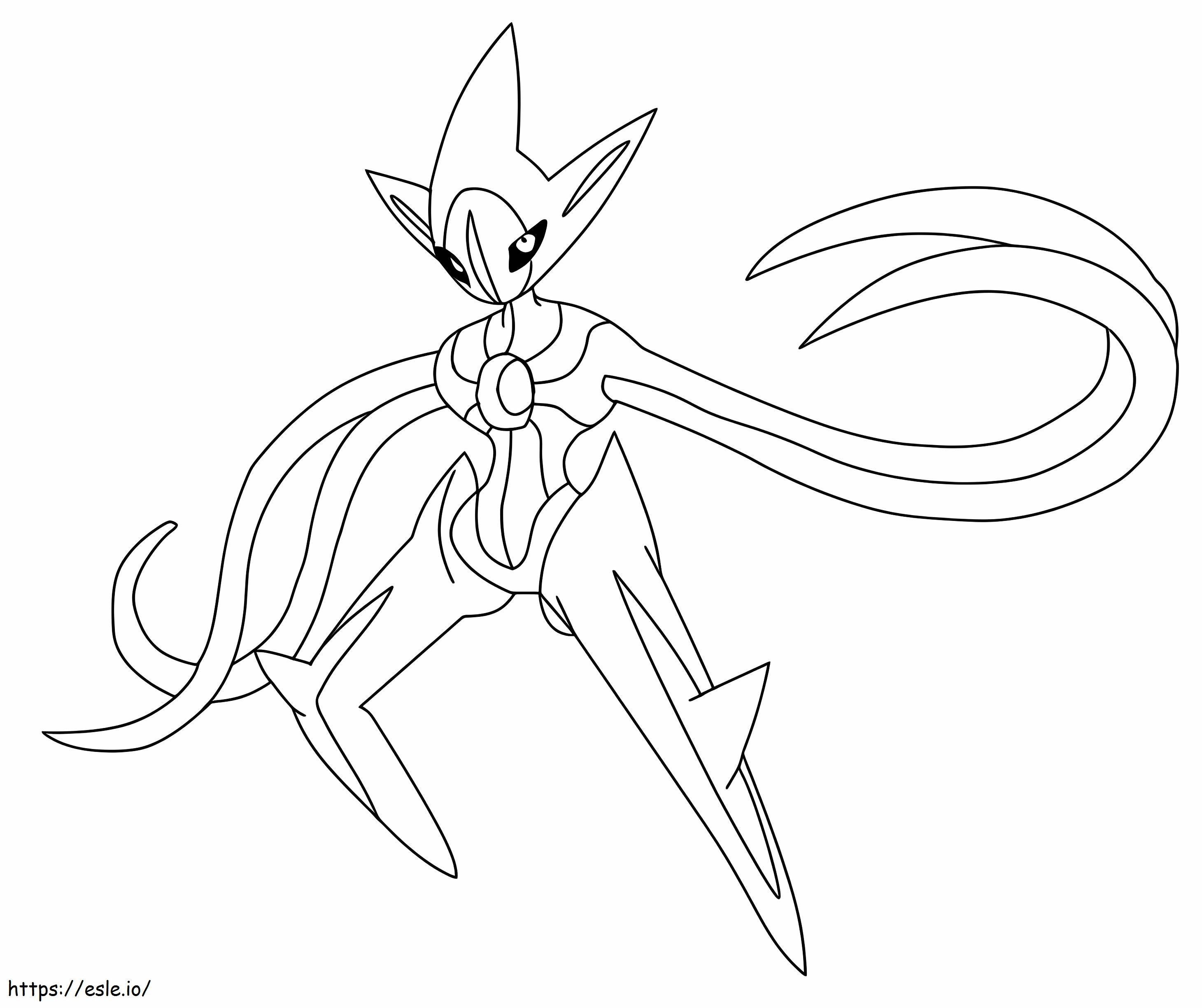 Deoxys In Attack Form coloring page