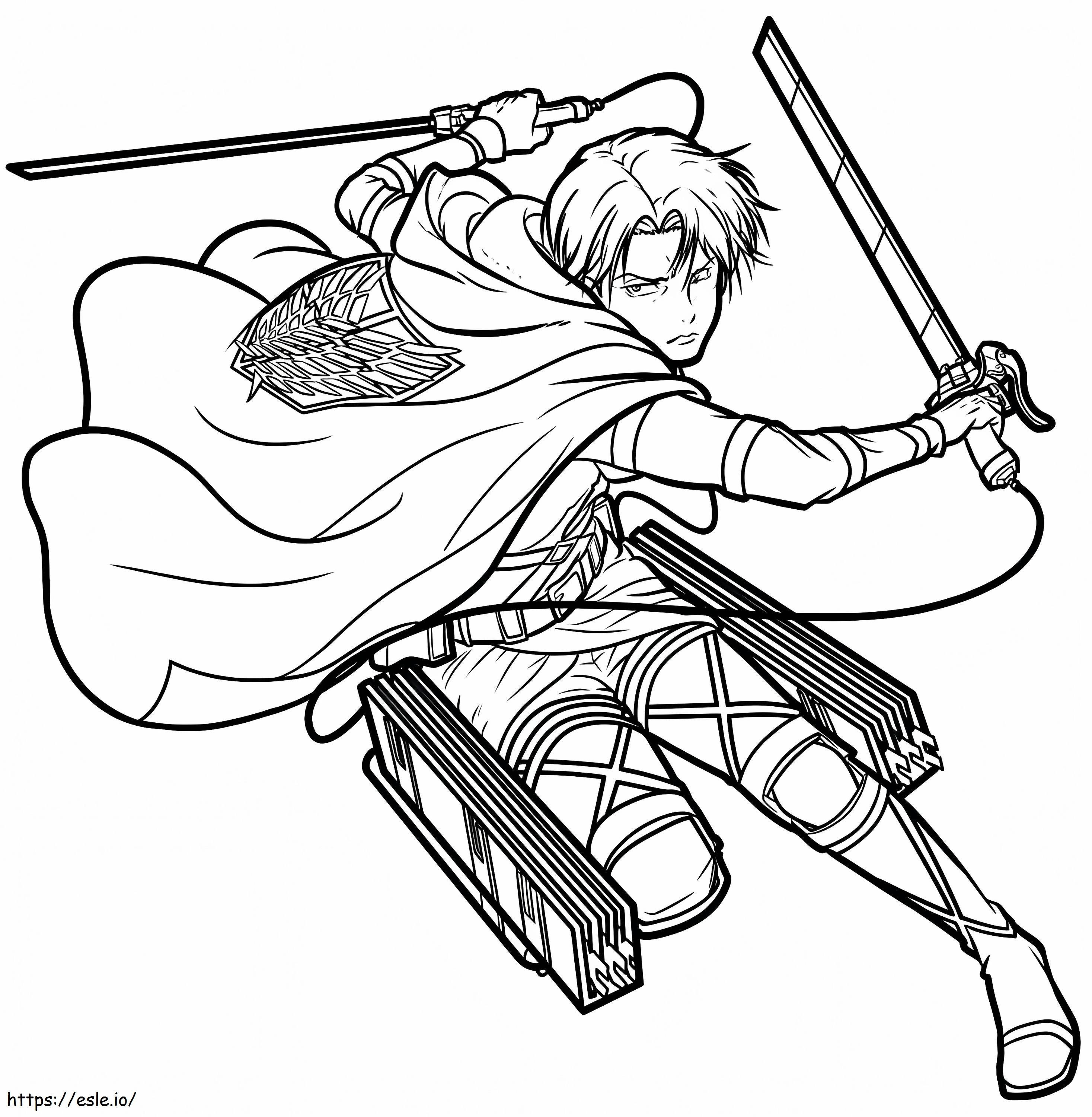 Levi Is Strong coloring page