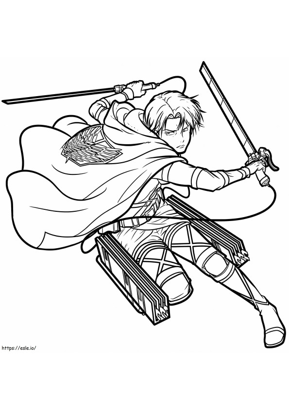 Levi Is Strong coloring page